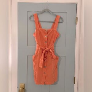 Habitual Button Front Denim Dress